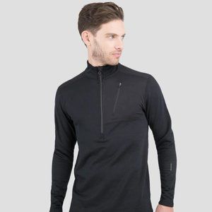 Terramar Ecolator Quarter Zip Black Men's Large